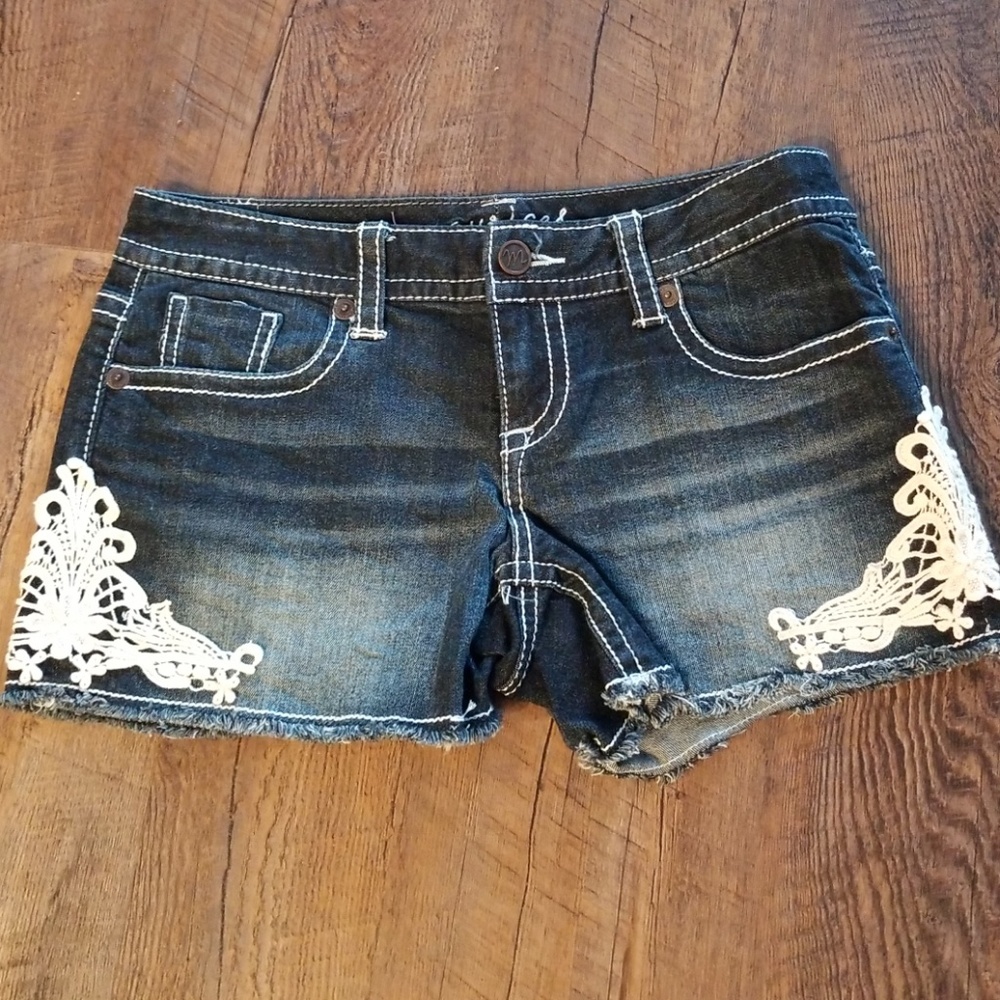 Denim shorts